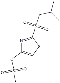 Methanesulfonic acid 2-(2-methylpropylsulfonyl)-4-thiazolyl ester 结构式