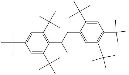 1-(2,4,5-Tri-tert-butylphenyl)-2-(2,4,6-tri-tert-butylphenyl)propane 结构式