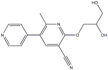 2-(2,3-Dihydroxypropoxy)-5-(4-pyridinyl)-6-methylpyridine-3-carbonitrile 结构式