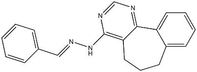 4-[2-(Phenylmethylene)hydrazino]-6,7-dihydro-5H-benzo[6,7]cyclohepta[1,2-d]pyrimidine 结构式