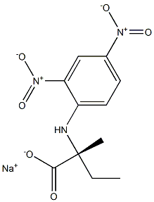 (+)-N-(2,4-Dinitrophenyl)-L-isovaline sodium salt 结构式