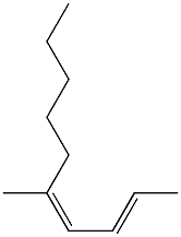 (2E,4Z)-5-Methyl-2,4-decadiene 结构式