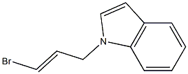 1-(3-Bromo-2-propenyl)-1H-indole 结构式