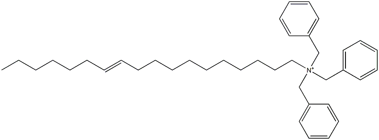 (11-Octadecenyl)tribenzylaminium 结构式