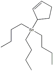 2-Cyclopentenyltributylstannane 结构式