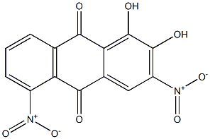 1,2-Dihydroxy-3,5-dinitroanthraquinone 结构式