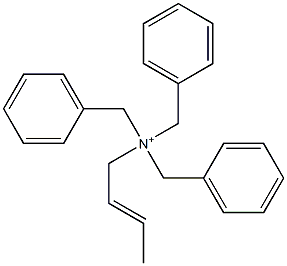 (2-Butenyl)tribenzylaminium 结构式