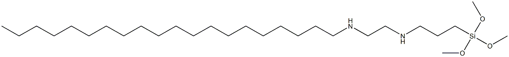 3-(Trimethoxysilyl)-N-[2-(icosylamino)ethyl]propan-1-amine 结构式