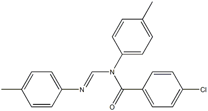 N1-(p-Chlorobenzoyl)-N1,N2-bis(p-methylphenyl)formamidine 结构式