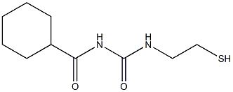 1-(Cyclohexylcarbonyl)-3-(2-mercaptoethyl)urea 结构式