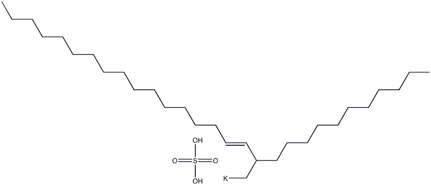 Sulfuric acid 2-undecyl-3-nonadecenyl=potassium ester salt 结构式