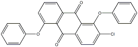 2-Chloro-1,5-diphenoxyanthraquinone 结构式