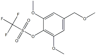 2,6-Dimethoxy-4-methoxymethylphenol trifluoromethanesulfonate 结构式