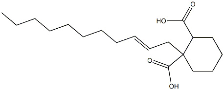 Cyclohexane-1,2-dicarboxylic acid hydrogen 1-(2-undecenyl) ester 结构式