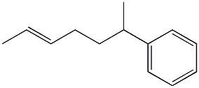 6-Phenyl-2-heptene 结构式