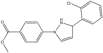 4-[3-(2-Chlorophenyl)-4-pyrazolin-1-yl]benzoic acid methyl ester 结构式