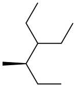 [R,(-)]-3-Ethyl-4-methylhexane 结构式