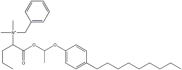 N,N-Dimethyl-N-benzyl-N-[1-[[1-(4-nonylphenyloxy)ethyl]oxycarbonyl]butyl]aminium 结构式