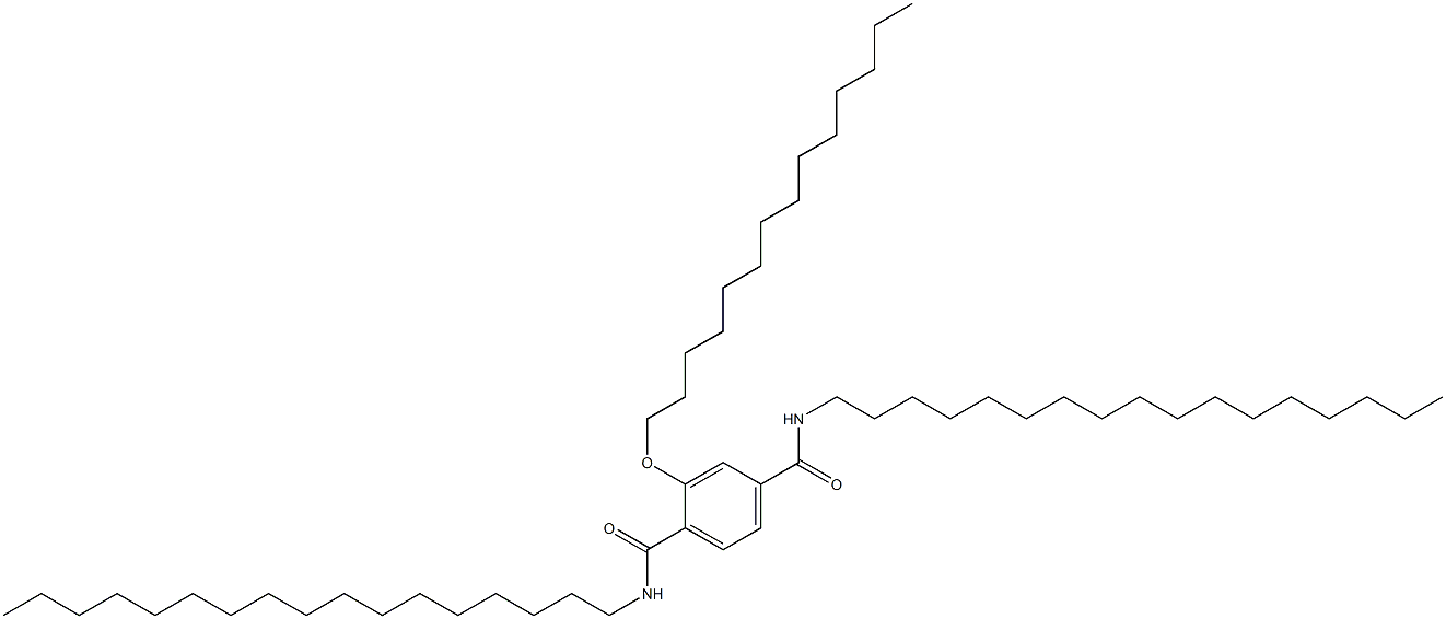 2-(Tetradecyloxy)-N,N'-diheptadecylterephthalamide 结构式