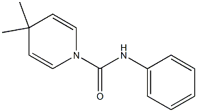 1,4-Dihydro-4,4-dimethyl-N-phenylpyridine-1-carboxamide 结构式
