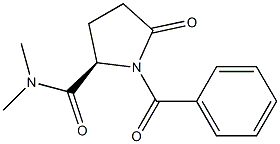 (2R)-1-Benzoyl-N,N-dimethyl-5-oxo-2-pyrrolidinecarboxamide 结构式