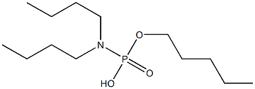 N,N-Di(butyl)amidophosphoric acid hydrogen pentyl ester 结构式