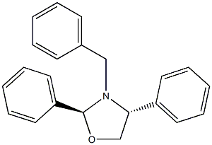 (2S,4R)-2,4-Diphenyl-3-benzyloxazolidine 结构式