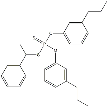 Dithiophosphoric acid O,O-bis(3-propylphenyl)S-(1-phenylethyl) ester 结构式