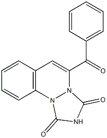 4-Benzoyl-1H-2,3a,9b-triaza-3aH-cyclopenta[a]naphthalene-1,3(2H)-dione 结构式