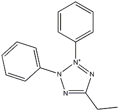 2,3-Diphenyl-5-ethyl-2H-tetrazol-3-ium 结构式
