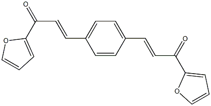 3,3'-(1,4-Phenylene)bis[1-(2-furanyl)-1-oxo-2-propene] 结构式