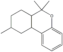 6a,7,8,9,10,10a-Hexahydro-6,6,9-trimethyl-6H-dibenzo[b,d]pyran 结构式