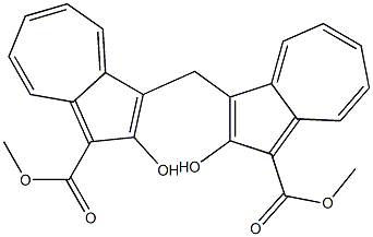 2,2'-Dihydroxy-(3,3'-methylenebisazulene)-1,1'-dicarboxylic acid dimethyl ester 结构式