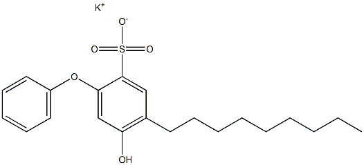 5-Hydroxy-4-nonyl[oxybisbenzene]-2-sulfonic acid potassium salt 结构式