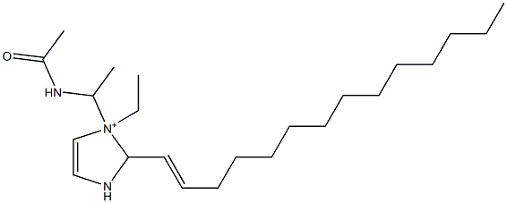 1-[1-(Acetylamino)ethyl]-1-ethyl-2-(1-tetradecenyl)-4-imidazoline-1-ium 结构式