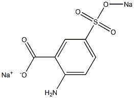 2-Amino-5-(sodiosulfo)benzoic acid sodium salt 结构式