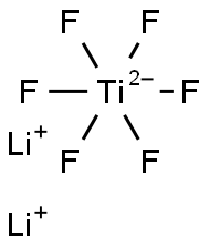 Lithium hexafluorotitanate(IV) 结构式