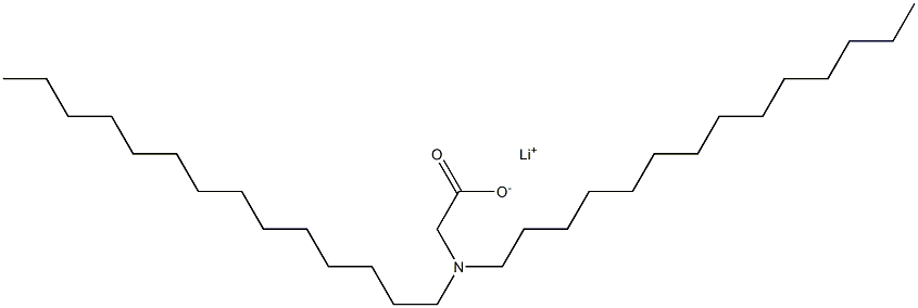 N,N-Ditetradecylglycine lithium salt 结构式