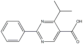 2-Phenyl-4-isopropylpyrimidine-5-carboxylic acid 结构式