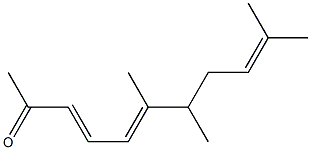 6,7,10-Trimethyl-3,5,9-undecatrien-2-one 结构式
