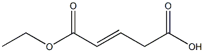 2-Pentenedioic acid hydrogen 1-ethyl ester 结构式