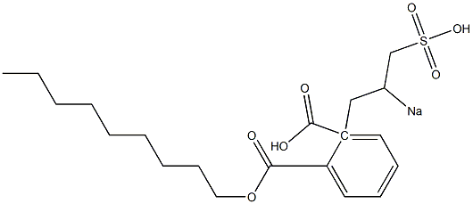 Phthalic acid 1-nonyl 2-(2-sodiosulfopropyl) ester 结构式