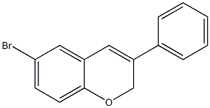 6-Bromo-3-(phenyl)-2H-1-benzopyran 结构式