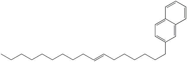 2-(7-Heptadecenyl)naphthalene 结构式