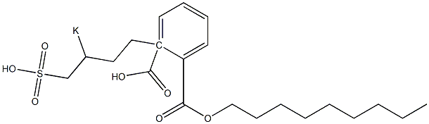 Phthalic acid 1-nonyl 2-(3-potassiosulfobutyl) ester 结构式