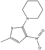 2-Piperidino-3-nitro-5-methylthiophene 结构式