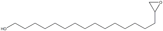 16,17-Epoxyheptadecan-1-ol 结构式