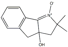 2,2-Dimethyl-3a-hydroxy-2,3,3a,4-tetrahydroindeno[1,2-b]pyrrole 1-oxide 结构式