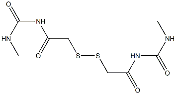 1,1'-(Dithiobismethylenebiscarbonyl)bis[3-methylurea] 结构式