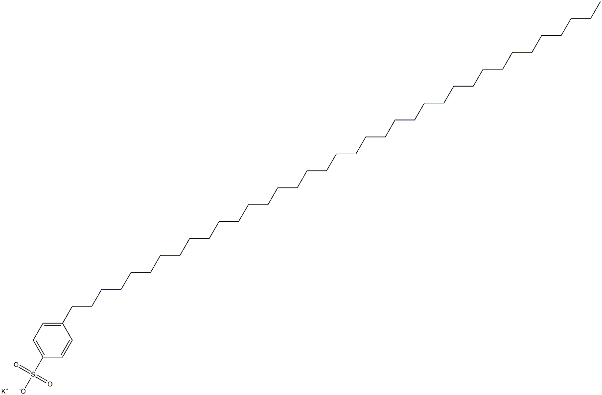 4-(Heptatriacontan-1-yl)benzenesulfonic acid potassium salt 结构式